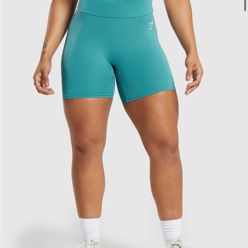 Gymshark Teal Bike Shorts for Women